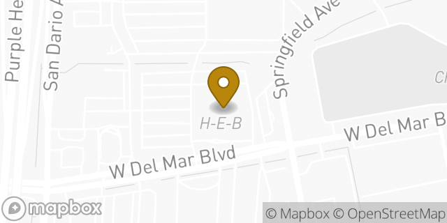 Map showing the location of H-E-B in Laredo, TX 78041