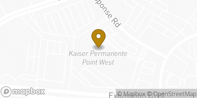 Map showing the location of Kaiser Permanente Point West Labs in Sacramento, CA 95815