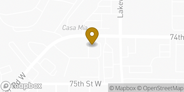 Map showing the location of Starbucks in Lakewood, WA 98499