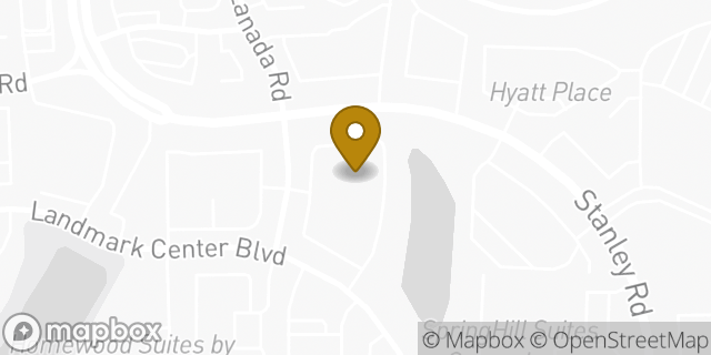 Map showing the location of La Quinta Inn and Suites in Greensboro, NC 27407