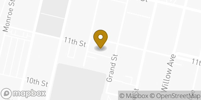 Map showing the location of CubeSmart Self Storage in Hoboken, NJ 07030