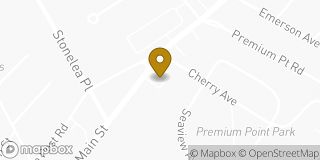 Map showing the location of Dunkin' in New Rochelle, NY 10801