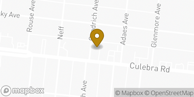 Map showing the location of EZPAWN in San Antonio, TX 78201