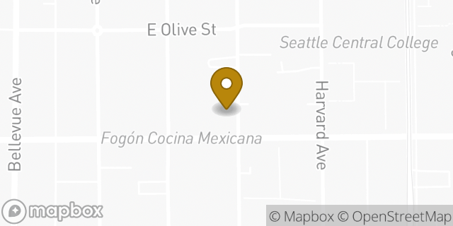 Map showing the location of Enterprise Rent-A-Car in Seattle, WA 98122