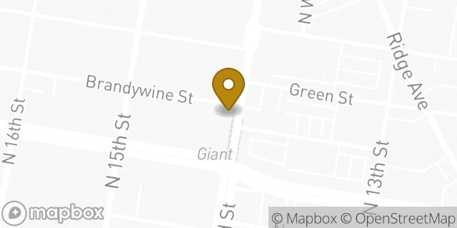 Map showing the location of Coinme in Philadelphia, PA 19130