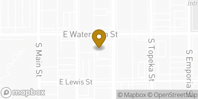 Map showing the location of McDonald's in Wichita, KS 67202