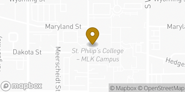 Map showing the location of The UPS Store in San Antonio, TX 78203
