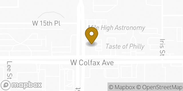 Map showing the location of Amazon Locker - Recess in Lakewood, CO 80215