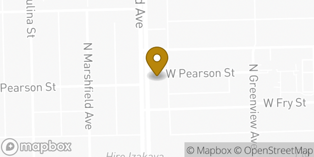 Map showing the location of Pearle Vision in Chicago, IL 60622