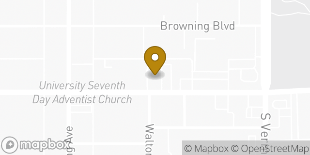 Map showing the location of McDonald's in Los Angeles, CA 90037