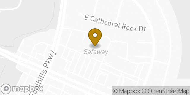 Map showing the location of Starbucks in Phoenix, AZ 85048