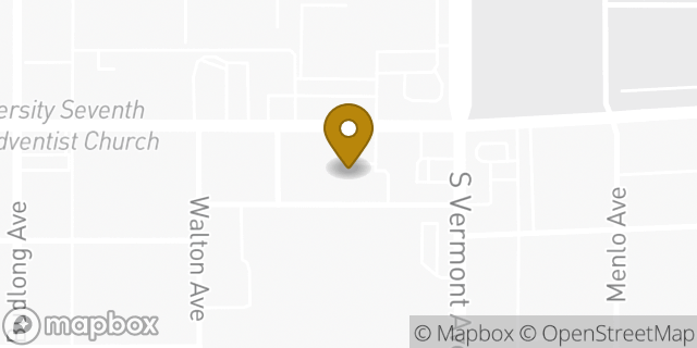 Map showing the location of Subway in Los Angeles, CA 90037