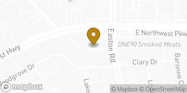 Map showing the location of Amazon Locker - Ciana in Dallas, TX 75238