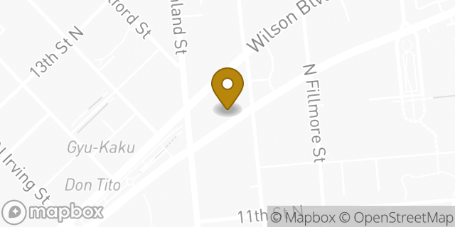 Map showing the location of Chipotle Mexican Grill in Arlington, VA 22201