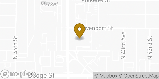 Map showing the location of Walgreens in Omaha, NE 68131