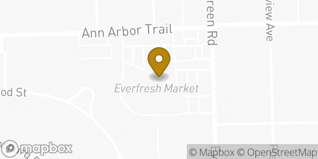 Map showing the location of Amazon Locker - Depot in Dearborn Heights, MI 48127