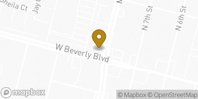 Map showing the location of Starbucks in Montebello, CA 90640