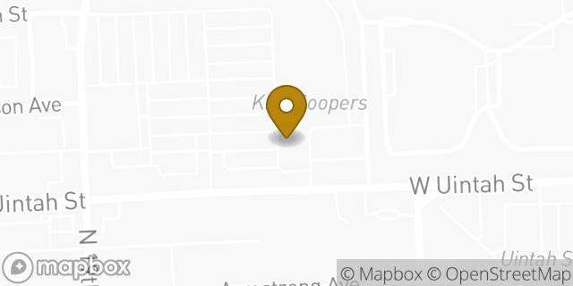 Map showing the location of OneMain Financial in Colorado Springs, CO 80904