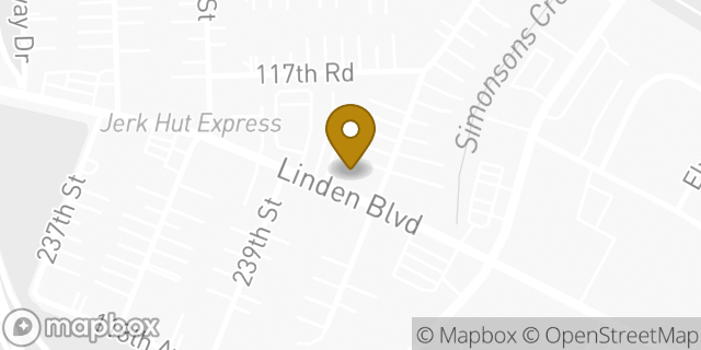 Map showing the location of Chase Bank in Elmont, NY 11003