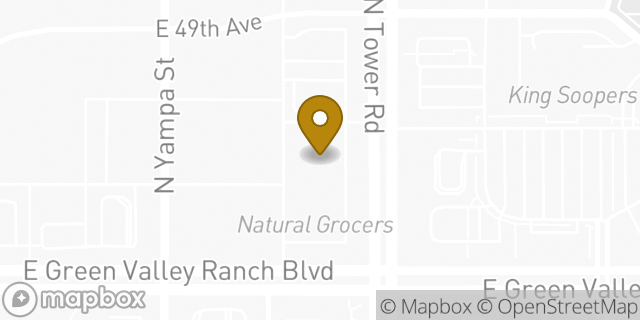 Map showing the location of Panera Bread in Denver, CO 80249