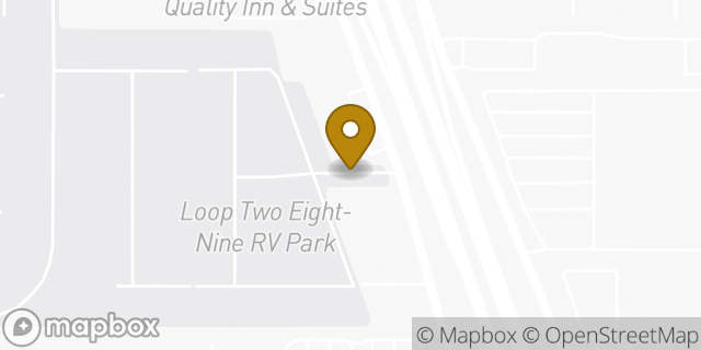 Map showing the location of Lubbock Box Truck Rentals in Lubbock, TX 79407