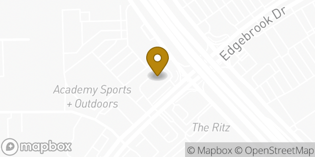 Map showing the location of McDonald's in Houston, TX 77075