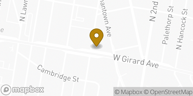 Map showing the location of The UPS Store in Philadelphia, PA 19122