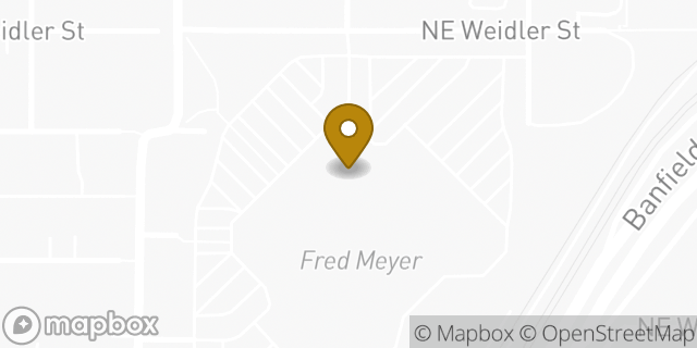 Map showing the location of Chase Bank in Portland, OR 97232