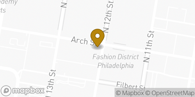 Map showing the location of Panera Bread in Philadelphia, PA 19107