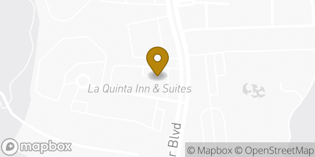 Map showing the location of La Quinta Inn and Suites in Irving, TX 75038