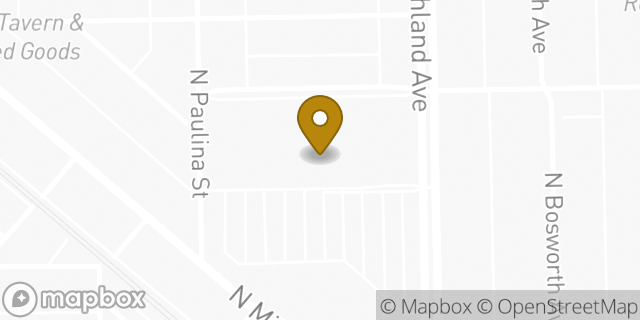 Map showing the location of Coinme in Chicago, IL 60622