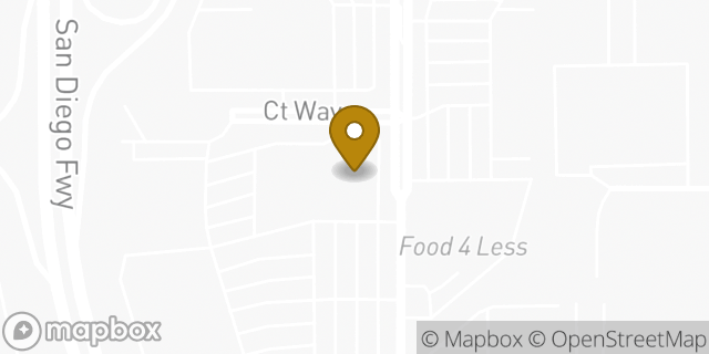 Map showing the location of T.j. Maxx in Hawthorne, CA 90250