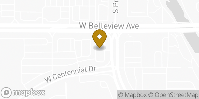 Map showing the location of McDonald's in Littleton, CO 80123