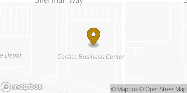 Map showing the location of ATM Costco in North Hollywood, CA 91605