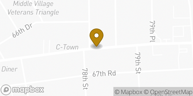Map showing the location of Citibank in Middle Village, NY 11379