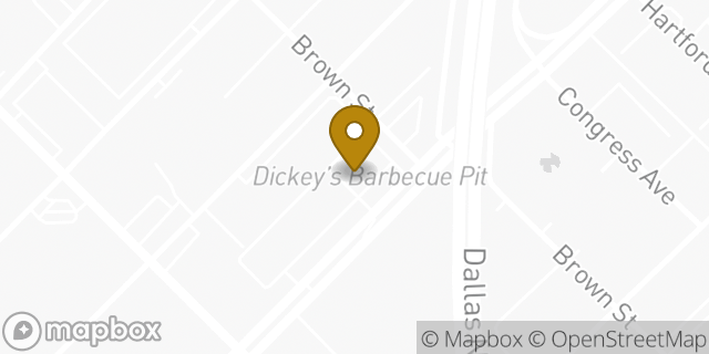 Map showing the location of Subway in Dallas, TX 75219