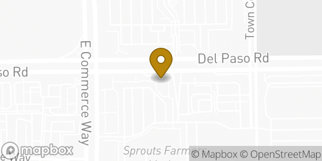 Map showing the location of Chipotle Mexican Grill in Sacramento, CA 95834