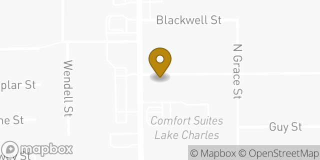 Map showing the location of Subway in Lake Charles, LA 70601
