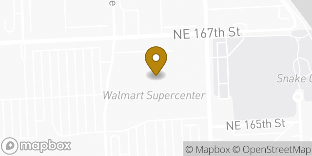 Map showing the location of Walmart in North Miami Beach, FL 33162