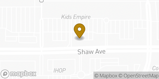 Map showing the location of Subway in Clovis, CA 93612