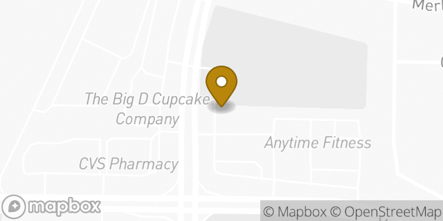 Map showing the location of Dunkin' in Grand Prairie, TX 75052