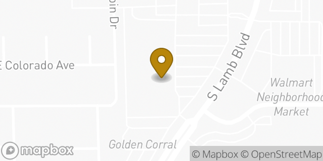 Map showing the location of The Home Depot in Las Vegas, NV 89104
