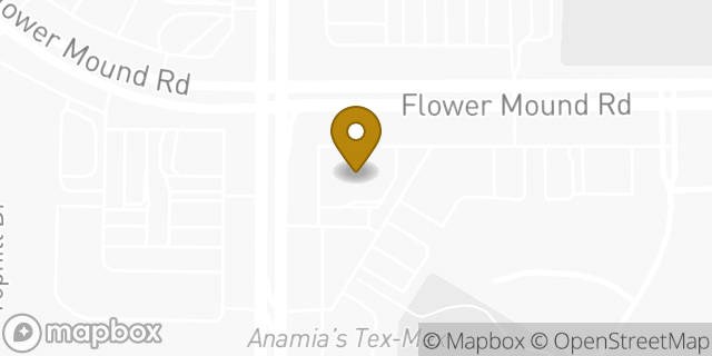 Map showing the location of Walgreens in Flower Mound, TX 75022