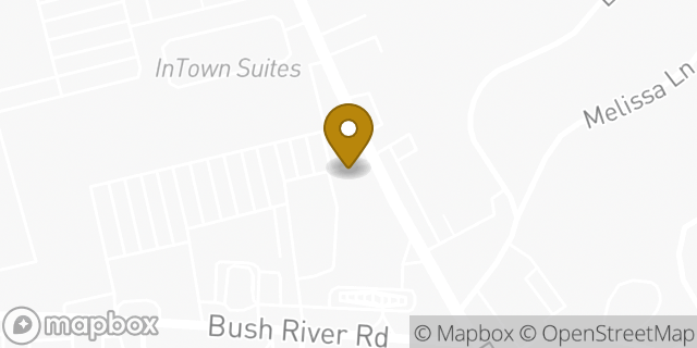 Map showing the location of Dunkin' in Columbia, SC 29210