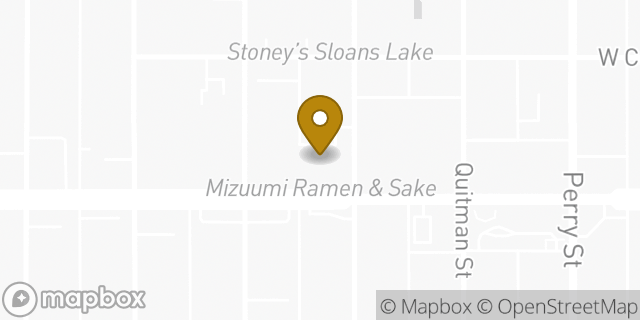 Map showing the location of Starbucks in Denver, CO 80204