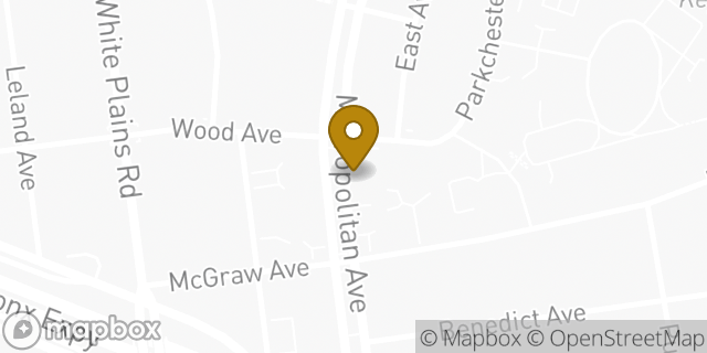 Map showing the location of Dunkin' in Bronx, NY 10462