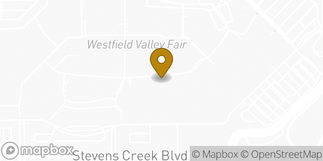 Map showing the location of Starbucks in Santa Clara, CA 95050