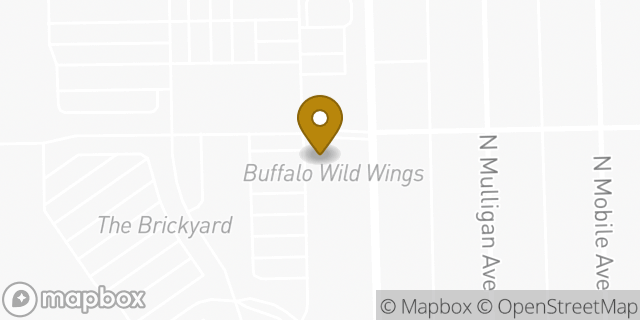 Map showing the location of Buffalo Wild Wings in Chicago, IL 60639