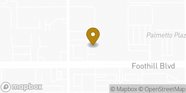 Map showing the location of AutoZone in Fontana, CA 92335