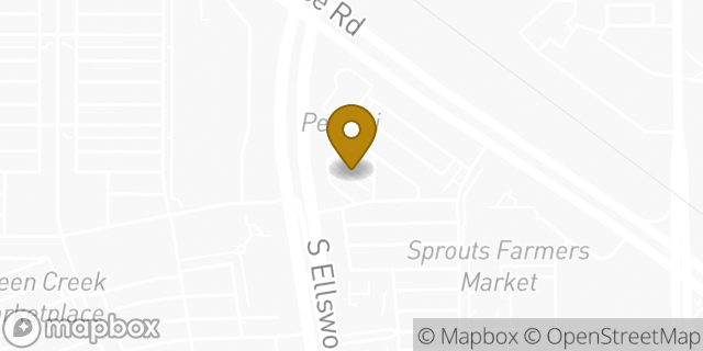 Map showing the location of Starbucks in Queen Creek, AZ 85142